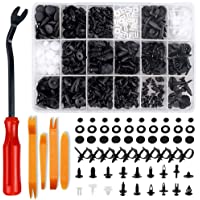 Los mejores  - Remaches Plastico- Bst4Udirect 446PCS Universal Auto Clips De Nylon Negro Remaches De PláStico Sujetador De Clips De La…